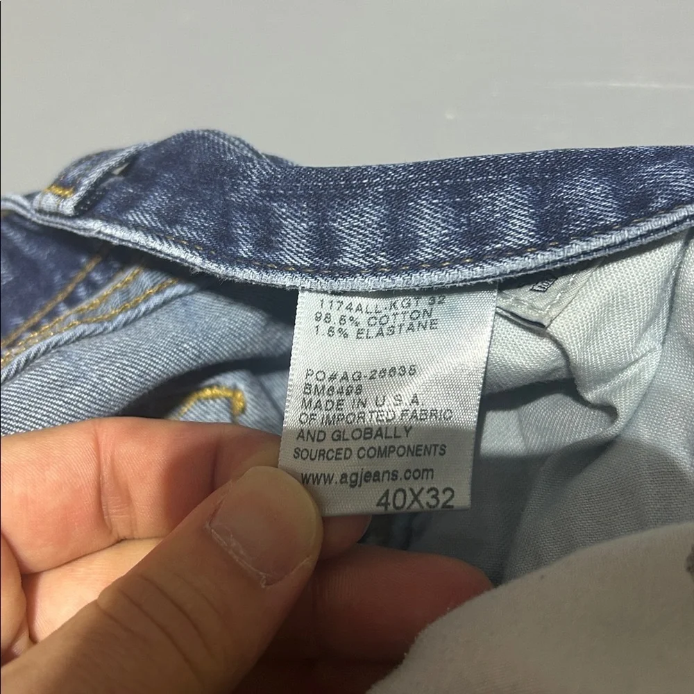 AG Adriano Goldschmeid Blue Jeans (The Graduate) (Tailored Leg) (Men’s 40 x 32)